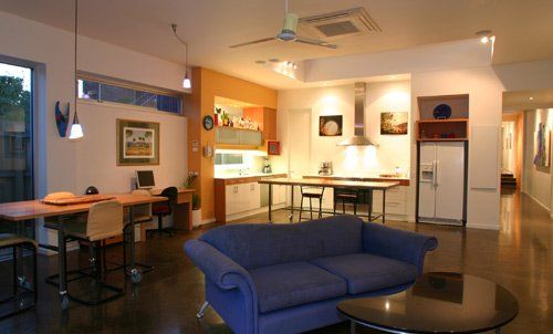 Interior view of the building