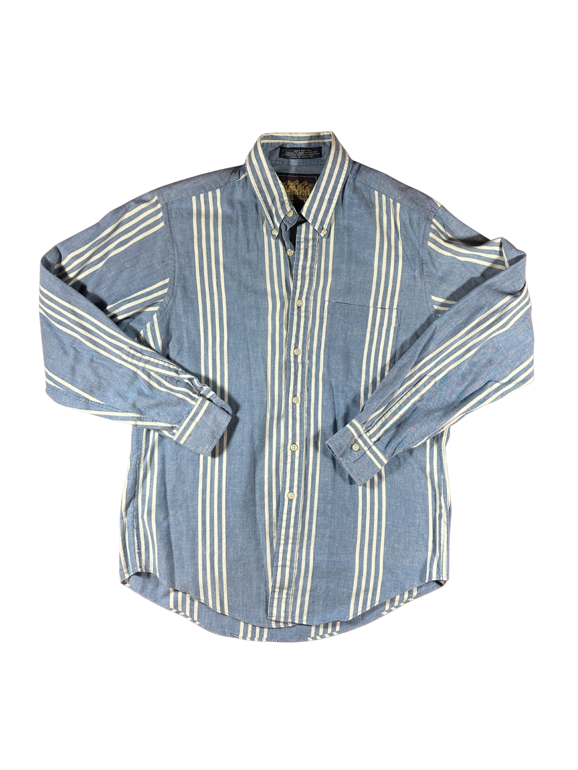 Vintage Ralph Lauren Chaps Hand Woven Cotton Button Up Shirt