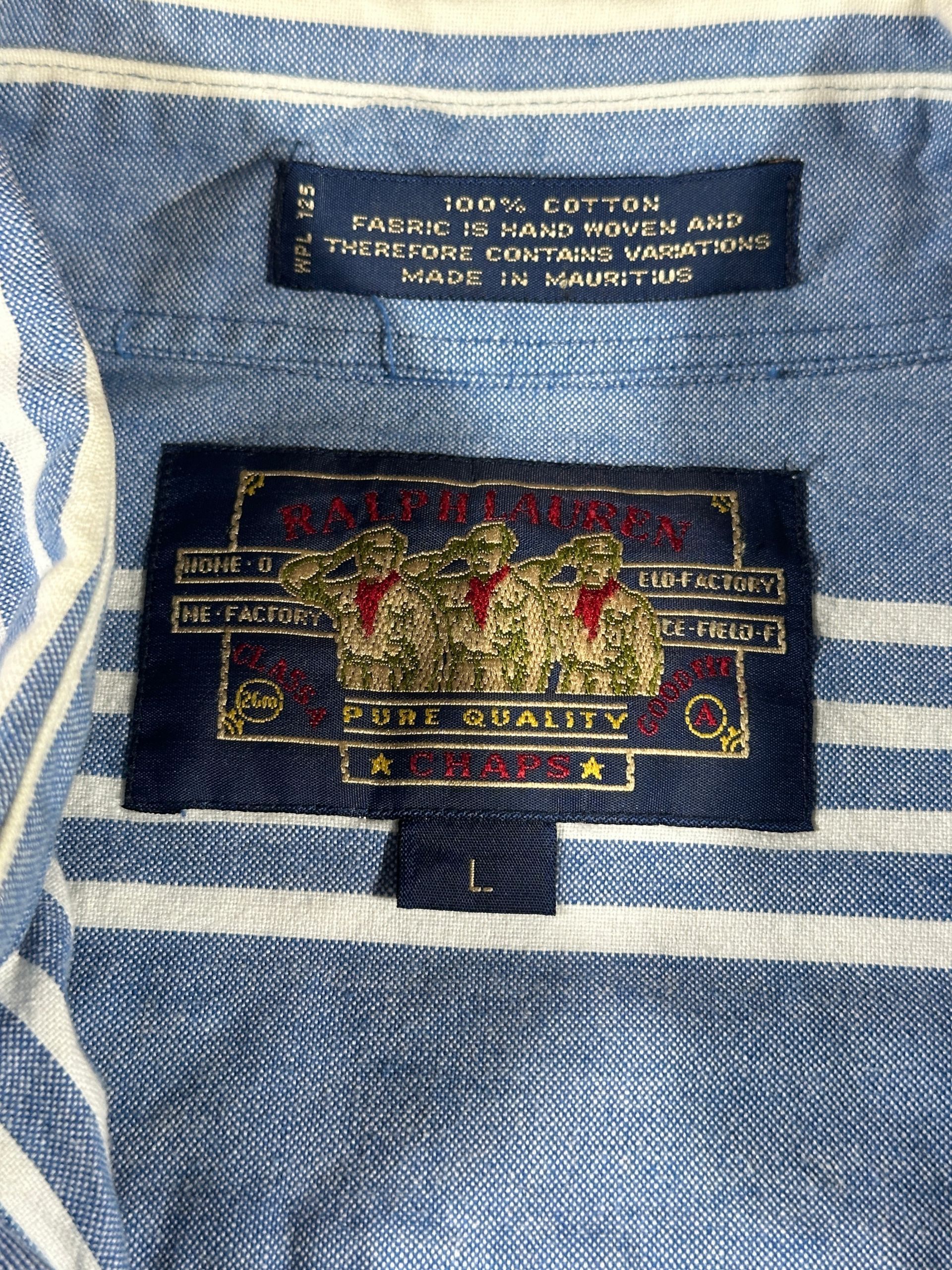 Vintage Ralph Lauren Chaps Hand Woven Cotton Button Up Shirt