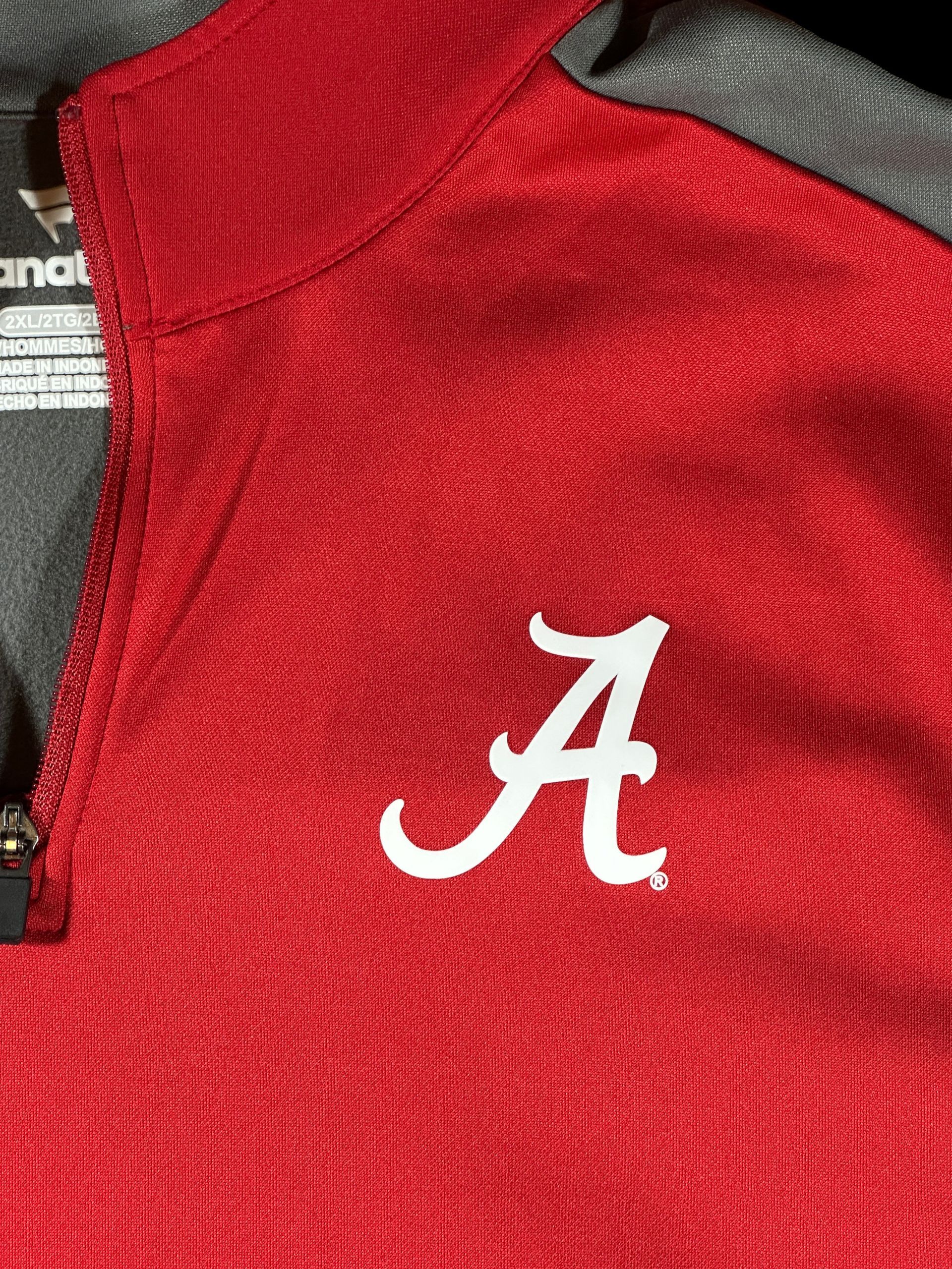 Alabama Crimson Tide Quarter-Zip Pull Over Jacket