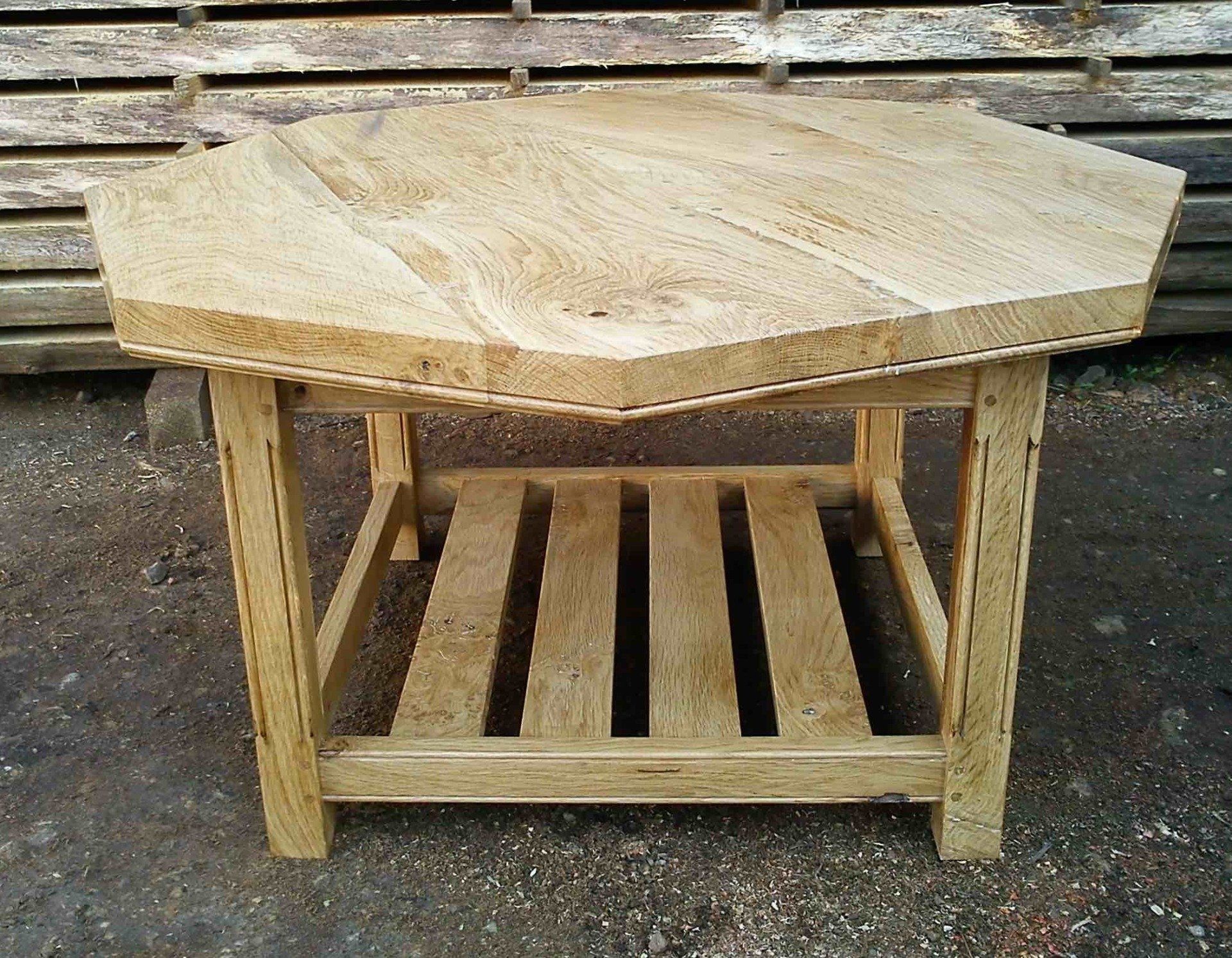 Finished in the natural colour of English Oak the whole table is sealed and waxed with pure beeswax.  - £1350