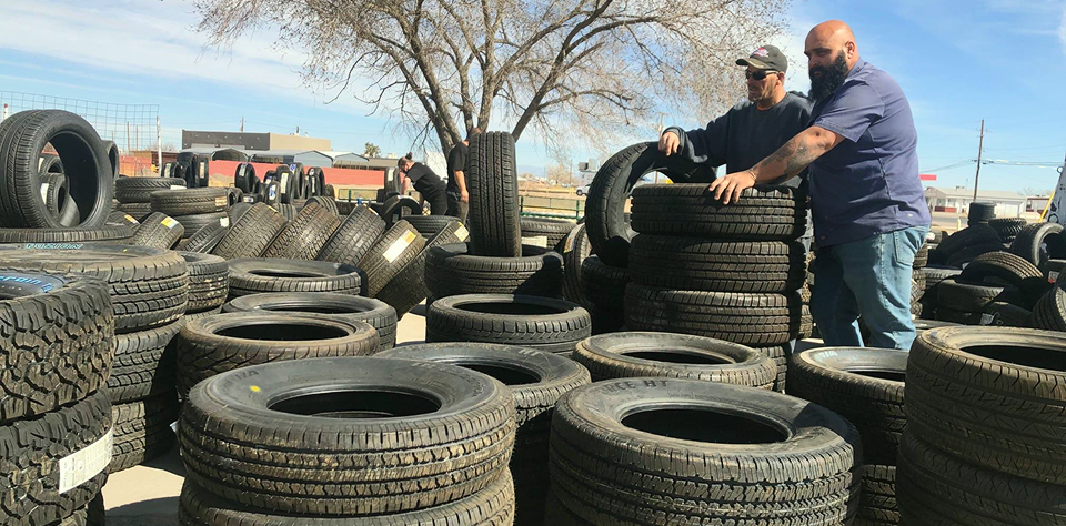 stacks of car tires | Craig Independent Tire Co.
