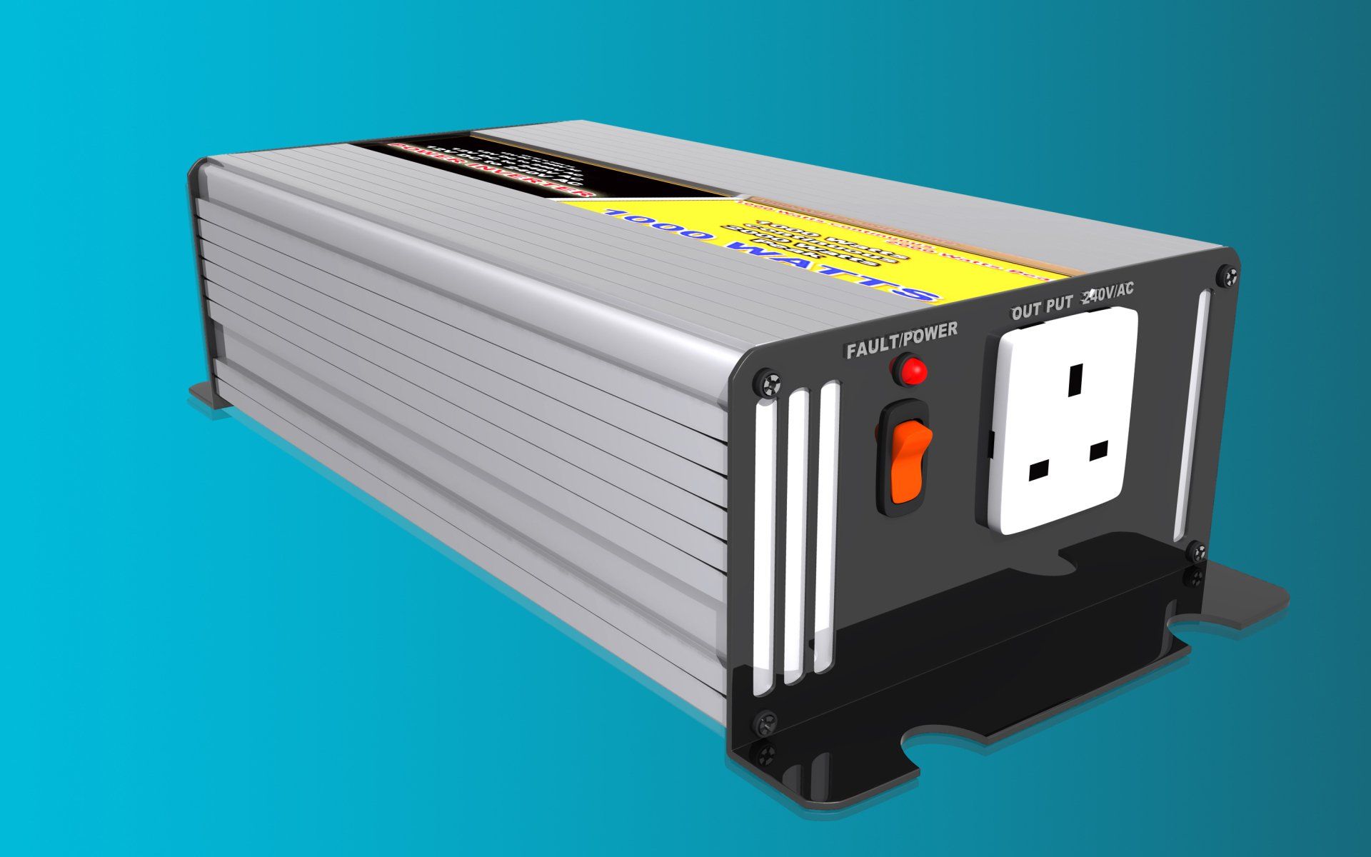 Digital illustration of inverter in colour background