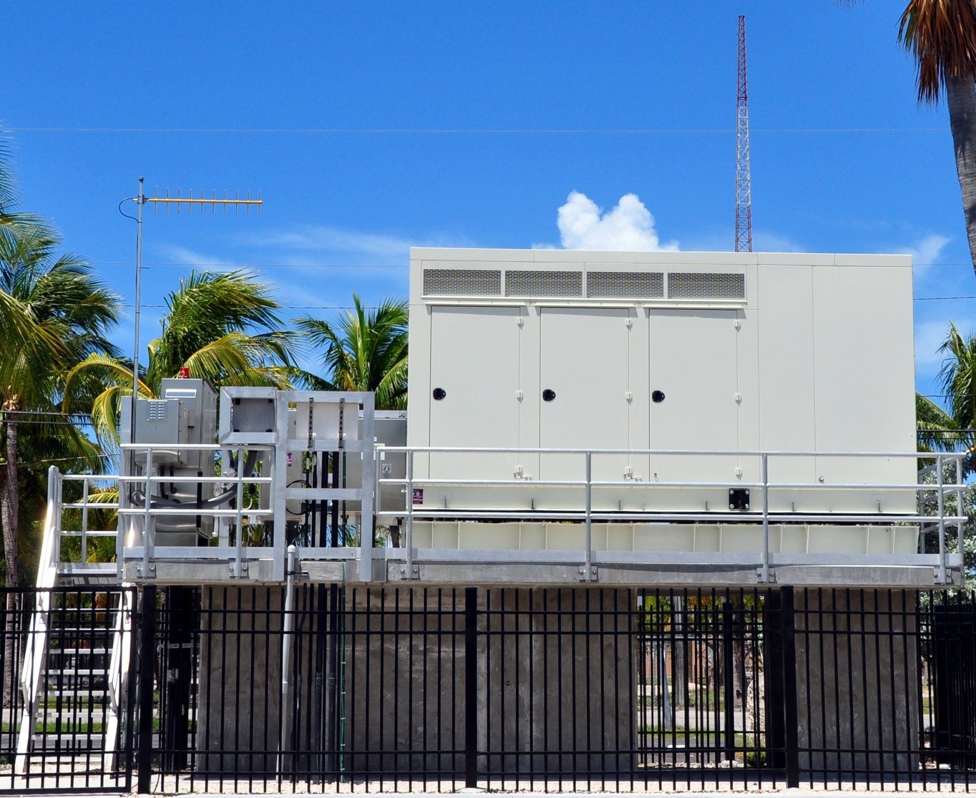 Electric motor without the front cover isolated on white background.