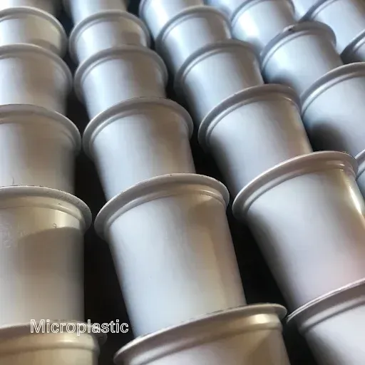 A bunch of silver cups are stacked on top of each other
