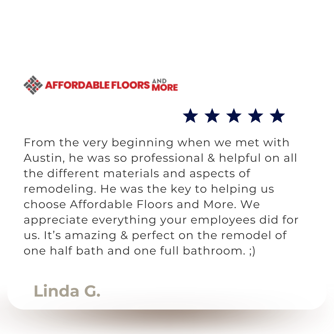 a review of affordable floors and more by linda g.