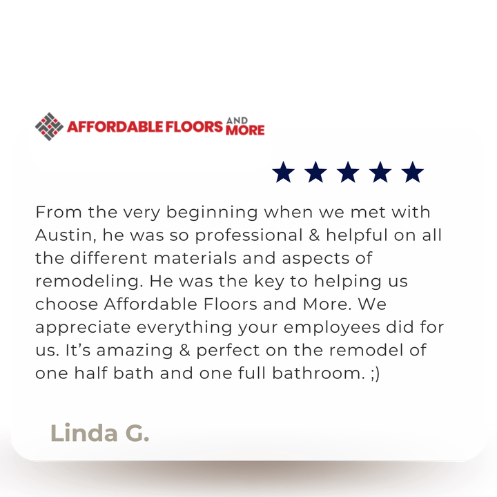 a review of affordable floors and more by linda g.