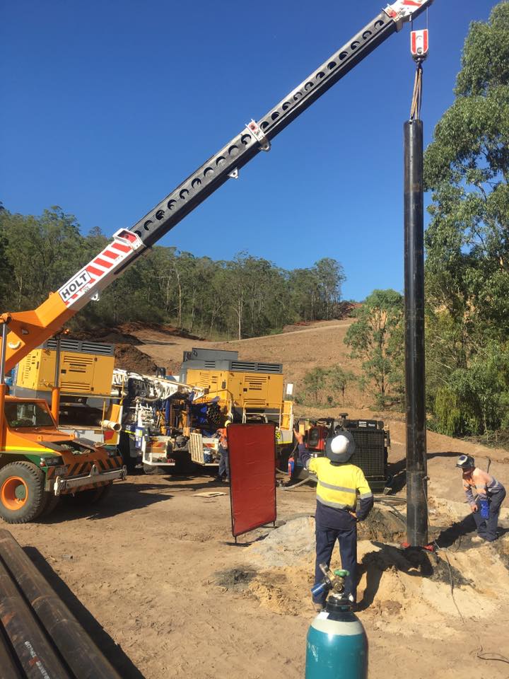 Small Crane Truck - Drilling In Palmwoods, QLD