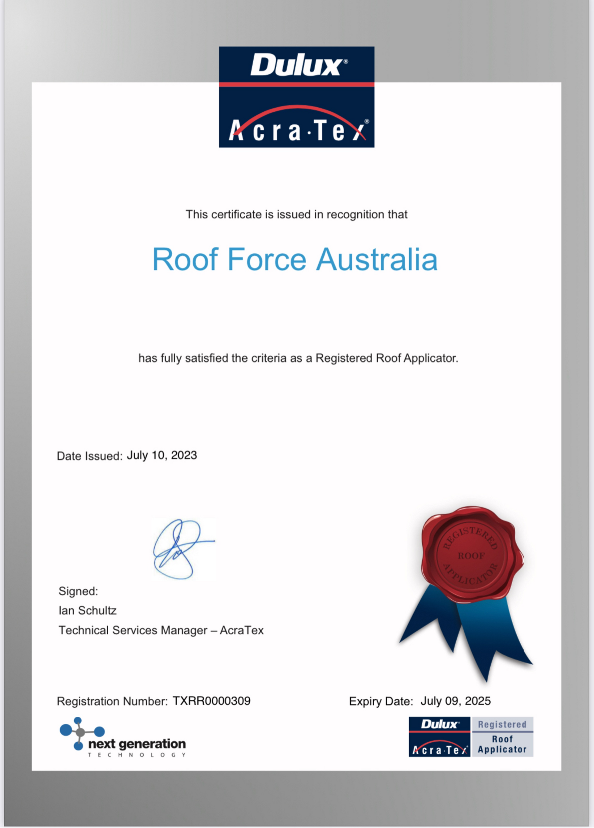 Gallery Roof Force Australia