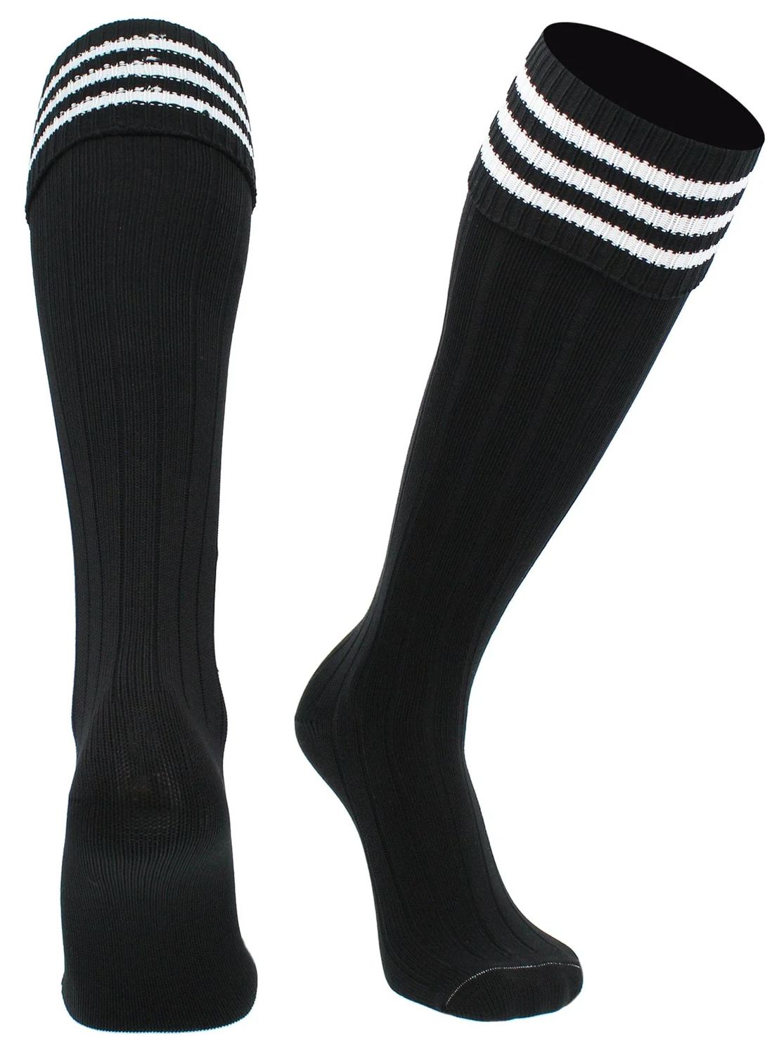 European 3-Stripes Fold Down Top Socks