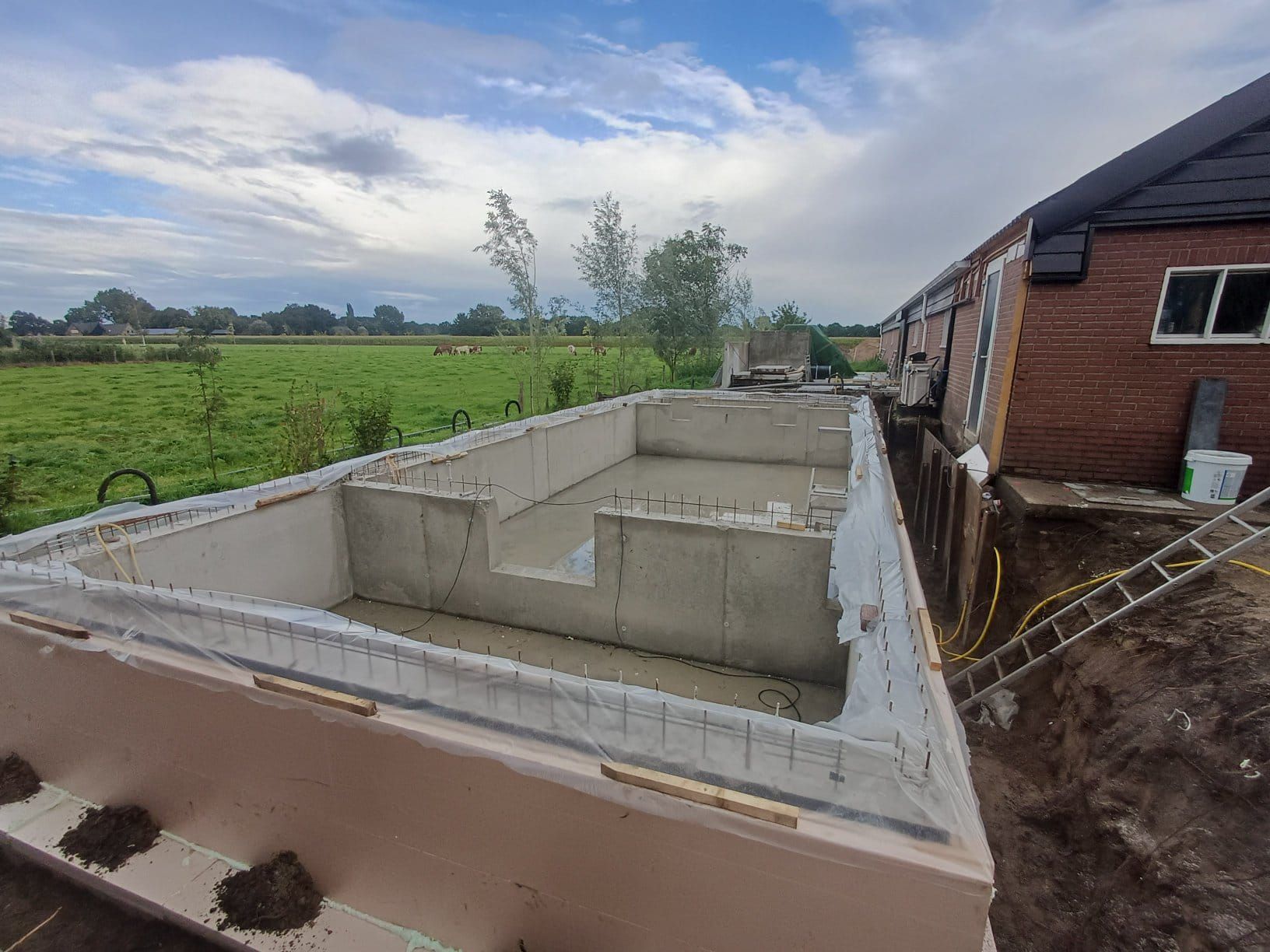 Kelder bijgebouw poolhouse Boone bouwbedrijf