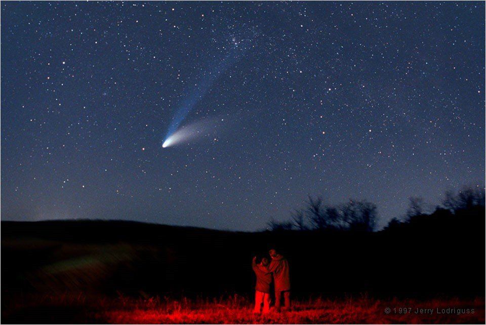 Heila-Bopa 1997. gada diženā komēta  (Jerry Lodriguss)