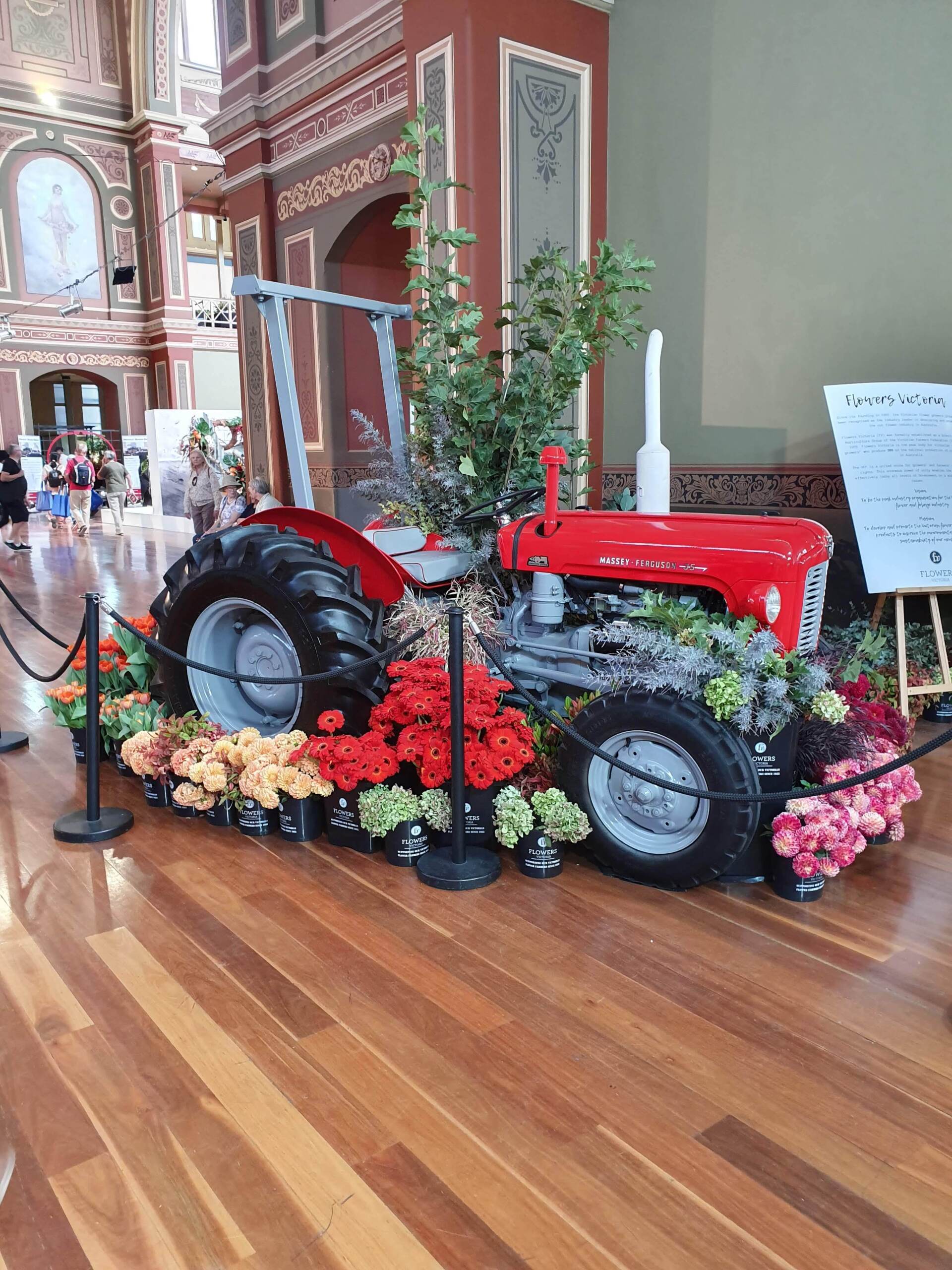 Fergy Tractor at Melbourne International Flower and Garden Show 2019