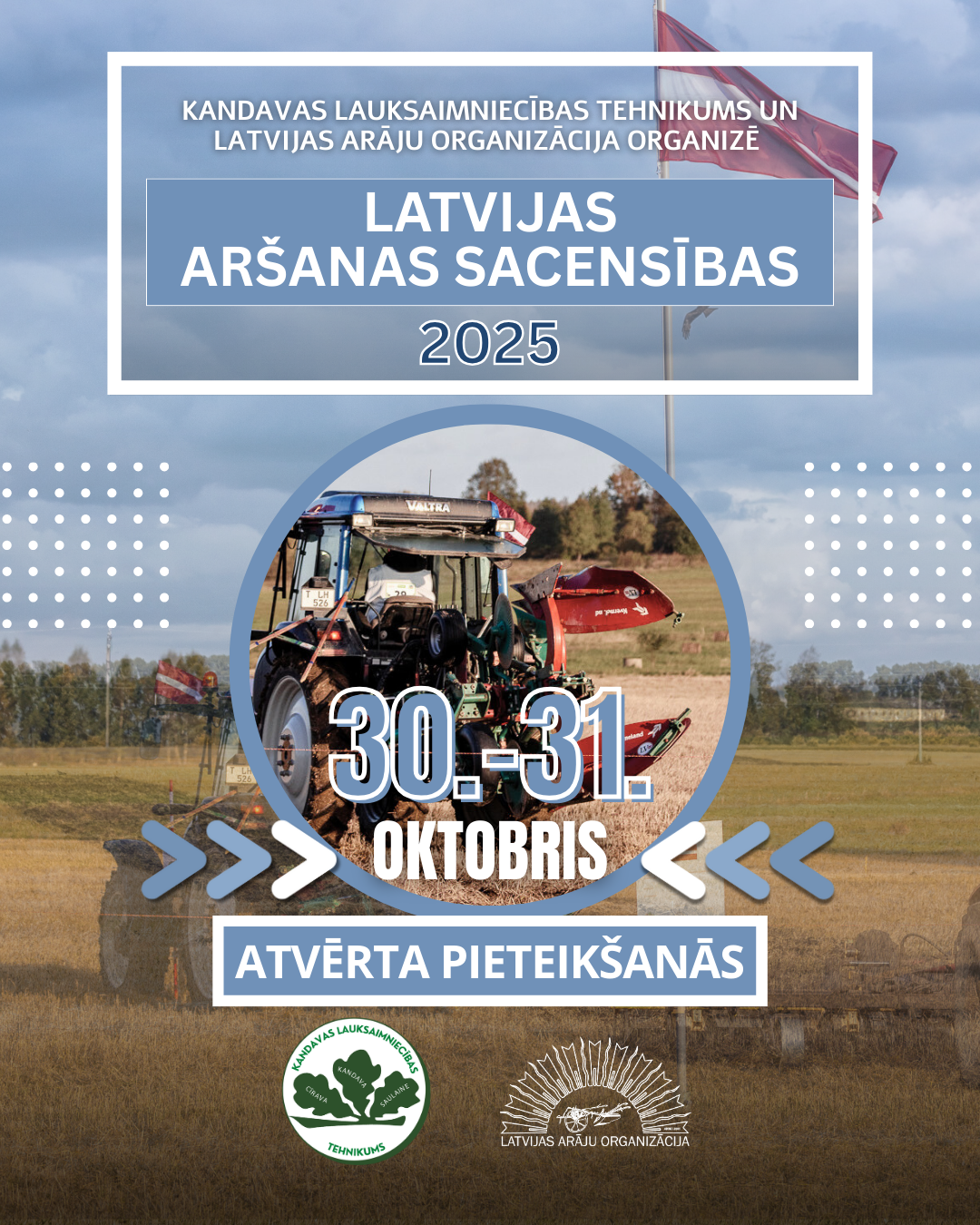 Sākam pieteikumu pieņemšanu LATVIJAS ARŠANAS  2025.gada sacensībām