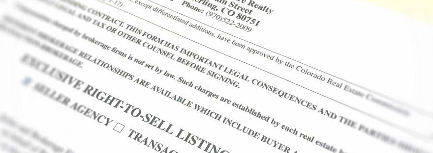 Contract Paper — Sterling, CO — Town Square Realty