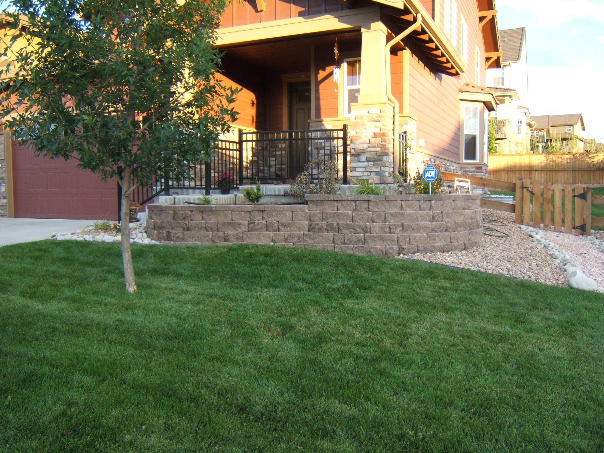 Property after hardscaping services in Aurora, CO