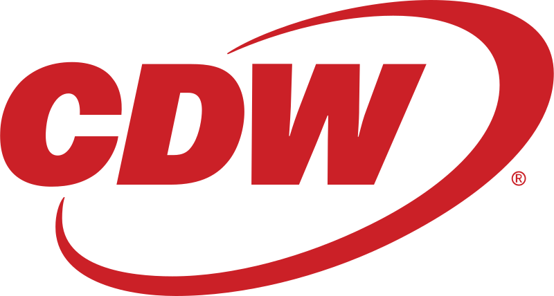 CDW red logo with stylized swoosh on a white background