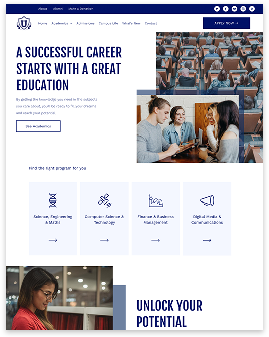 web design for academics