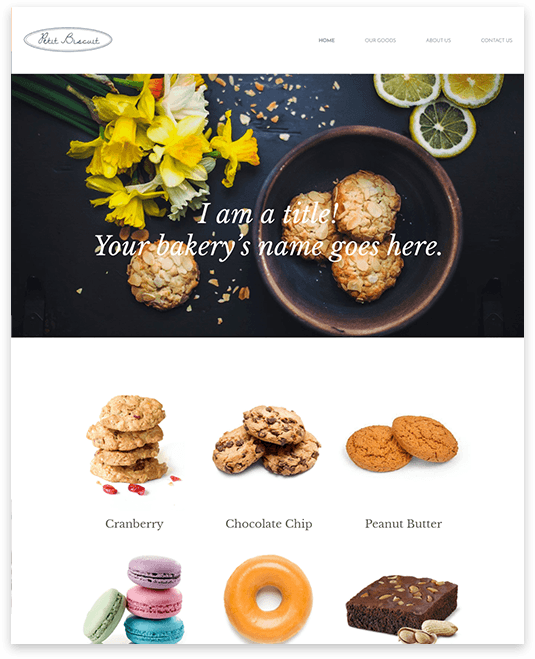 web design for bakery