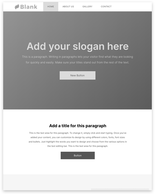 blank parralax template