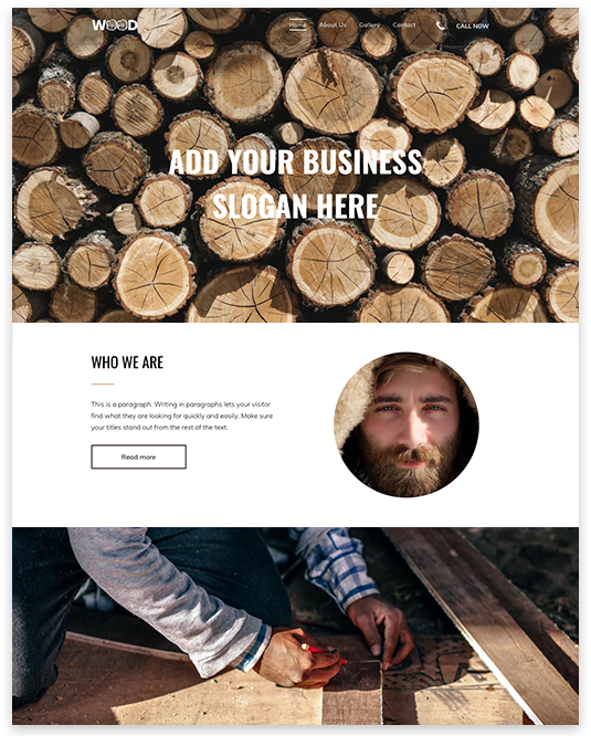 web design for carpenter