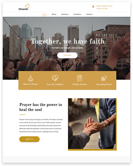 web design for church