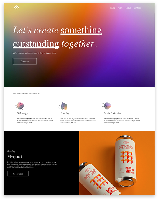 web design for design agency