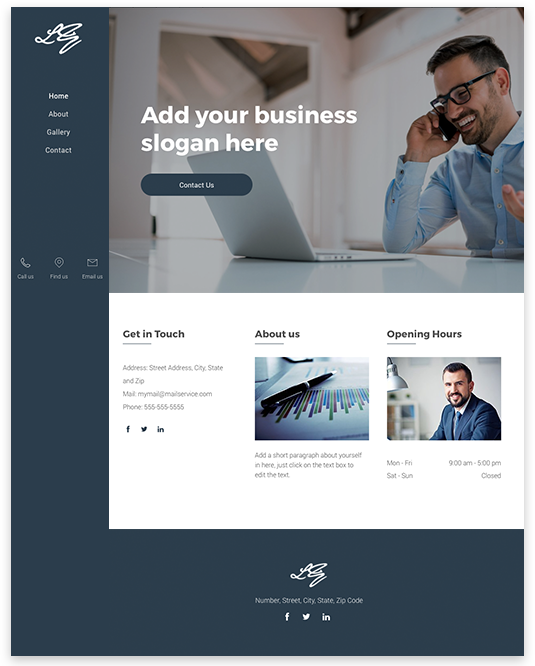 web design for finance and insurance company