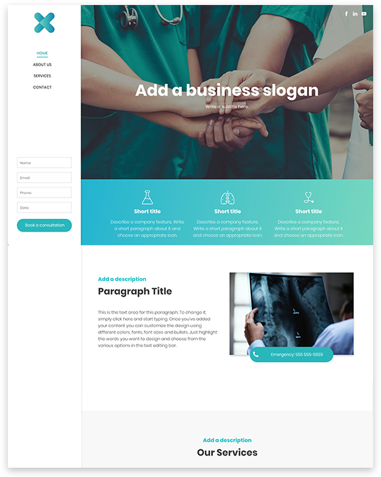 web design for general clinic