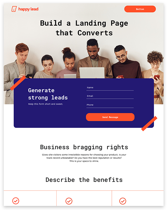 web design for lead generation