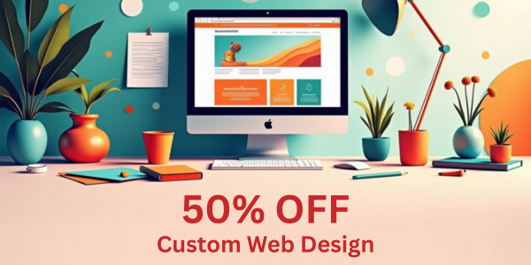 Get 50% off custom web design