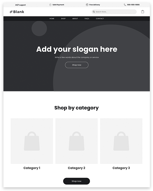 blank shop template