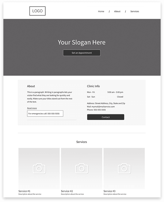 blank services template