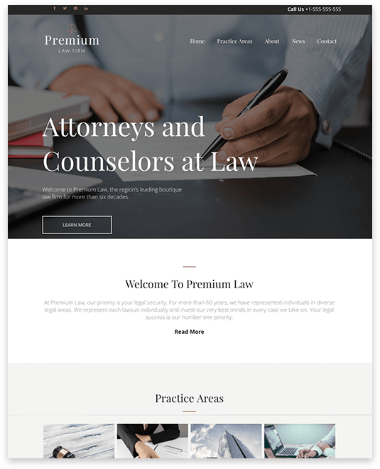 web design for boutique law firm