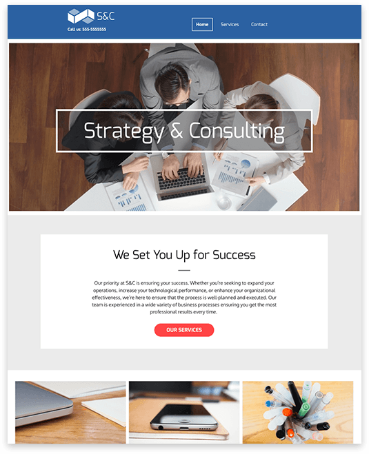 web design for consulting