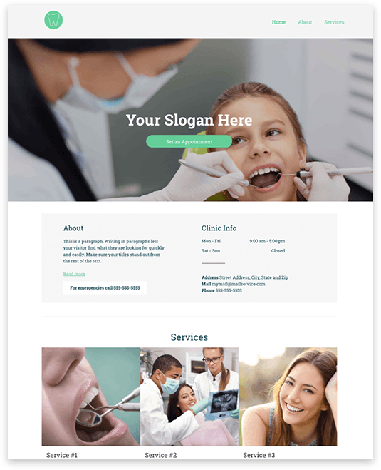 web design for dentist