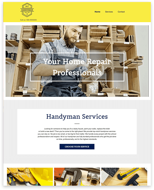 web design for handyman