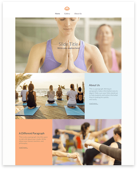 web design for yoga
