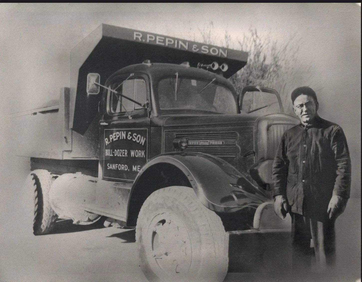 Black And White Photo Of A Man — Sanford, ME — R. Pepin and Sons Inc.