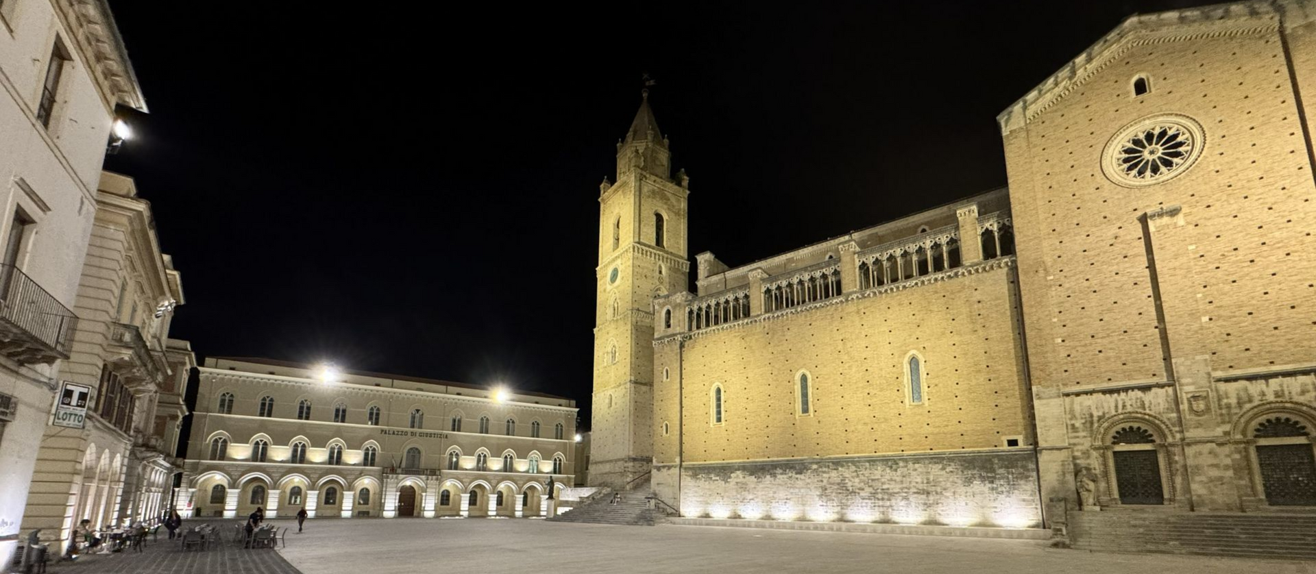St. Justine Cathedral in Chieti at night