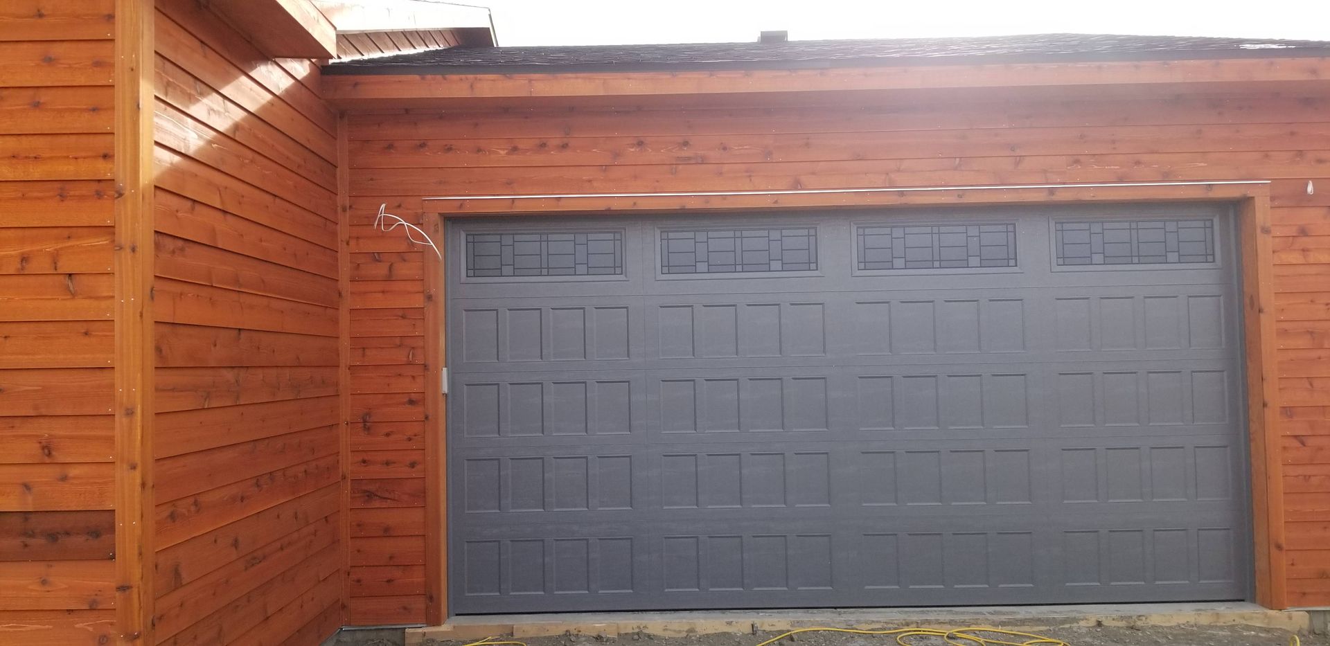 Black Garage Door — Laramie, WY — Southeastern Wyoming Garage Doors