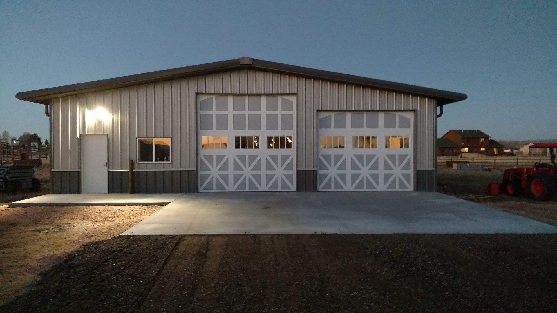 Warehouse with a Geometric Design Garage Door — Laramie, WY — Southeastern Wyoming Garage Doors