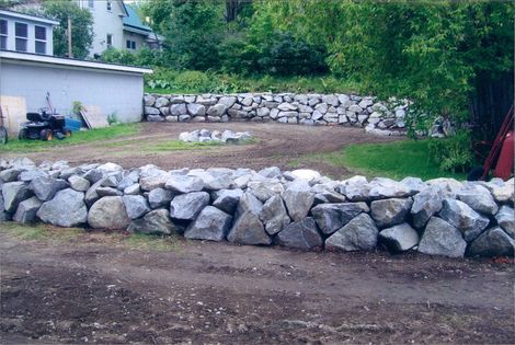 Stone Wall Construction — Stone Wall Construction By A Man in Whitefield, NH
