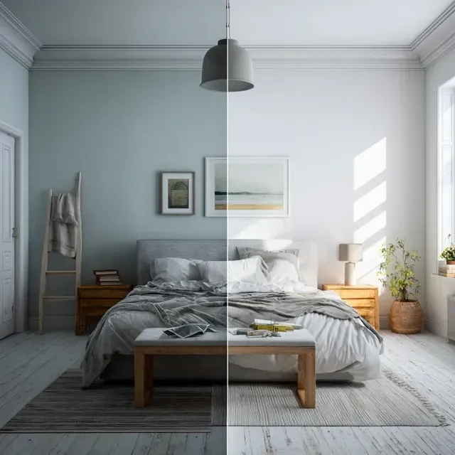 Before and After Interior Paint Job
