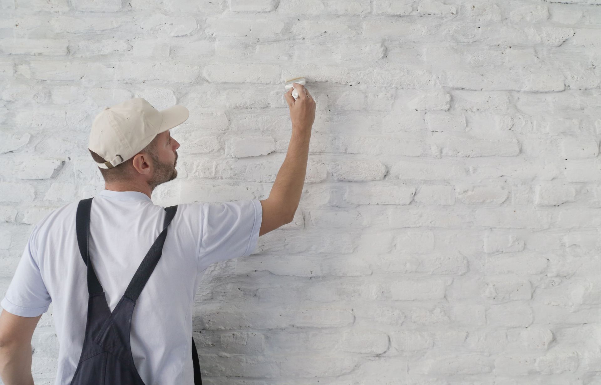 Painting a building white for a new look