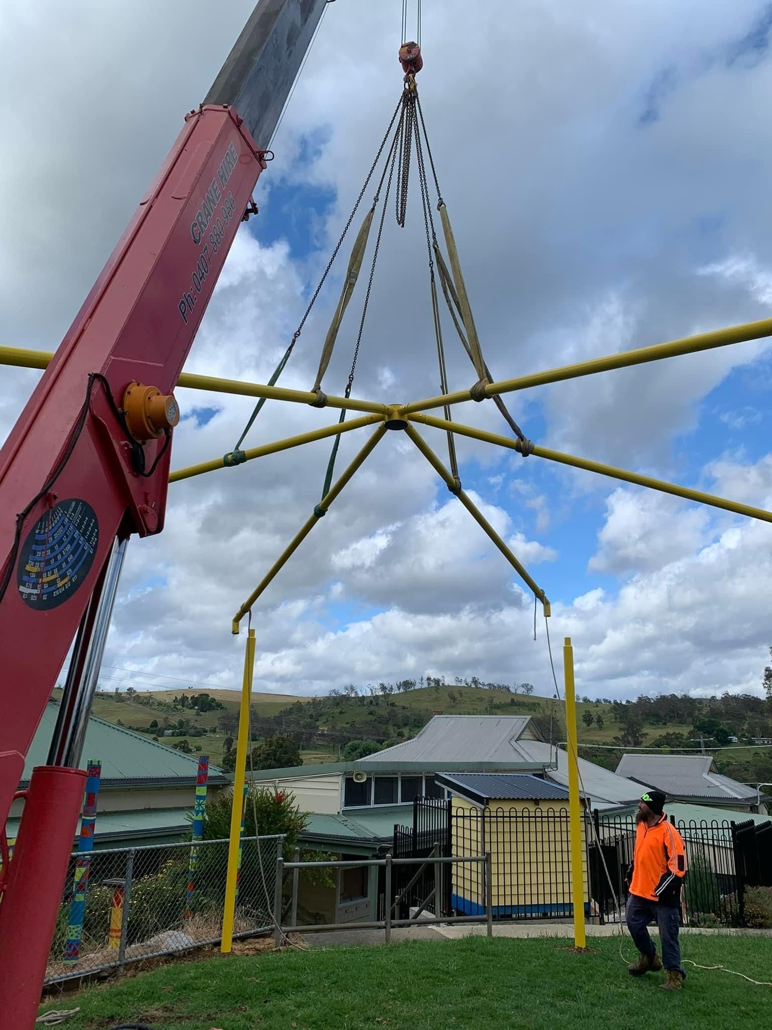 Orange Wide Crane Truck — Pakenham, VIC — Browns Cranes