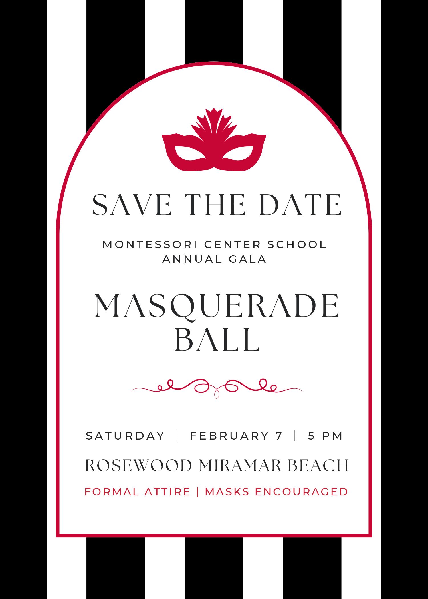 MCS Masquerade Ball Save the Date