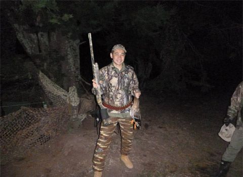 A happy customer after a hunt