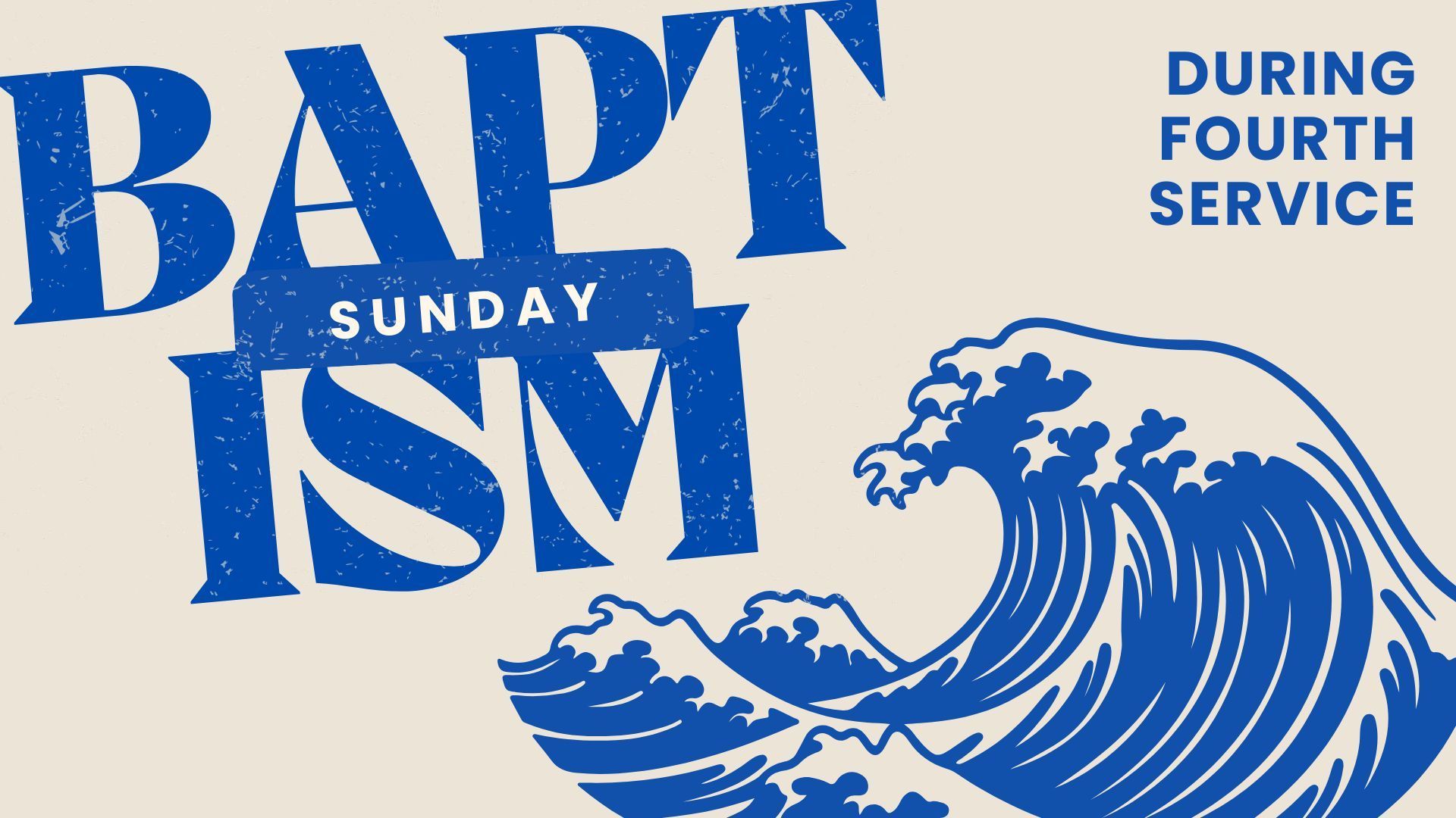 Baptism Sunday