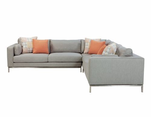 Sofa with small pillows